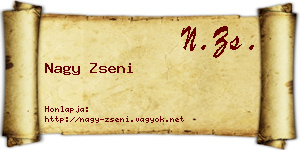 Nagy Zseni névjegykártya