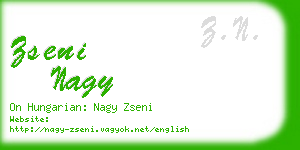 zseni nagy business card